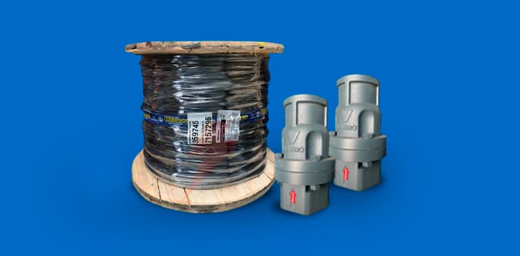 Cabos e Válvulas | Tubogeo | Materiais para poços artesianos Cabos e Válvulas